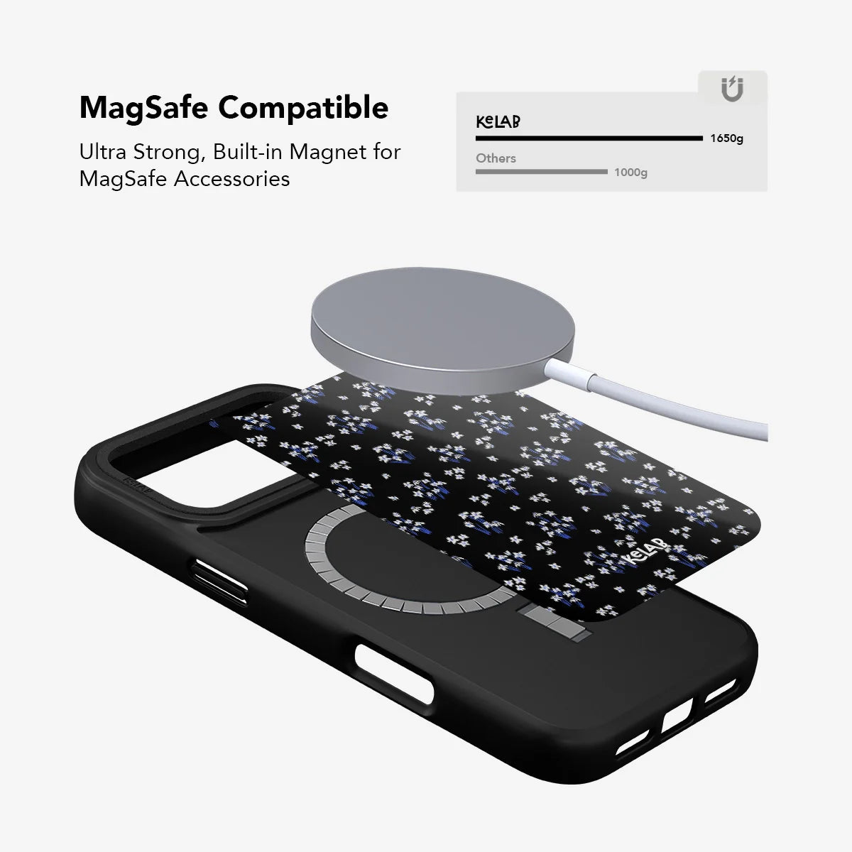 Inkwell Lily | Minimalist Black Floral Phone Case