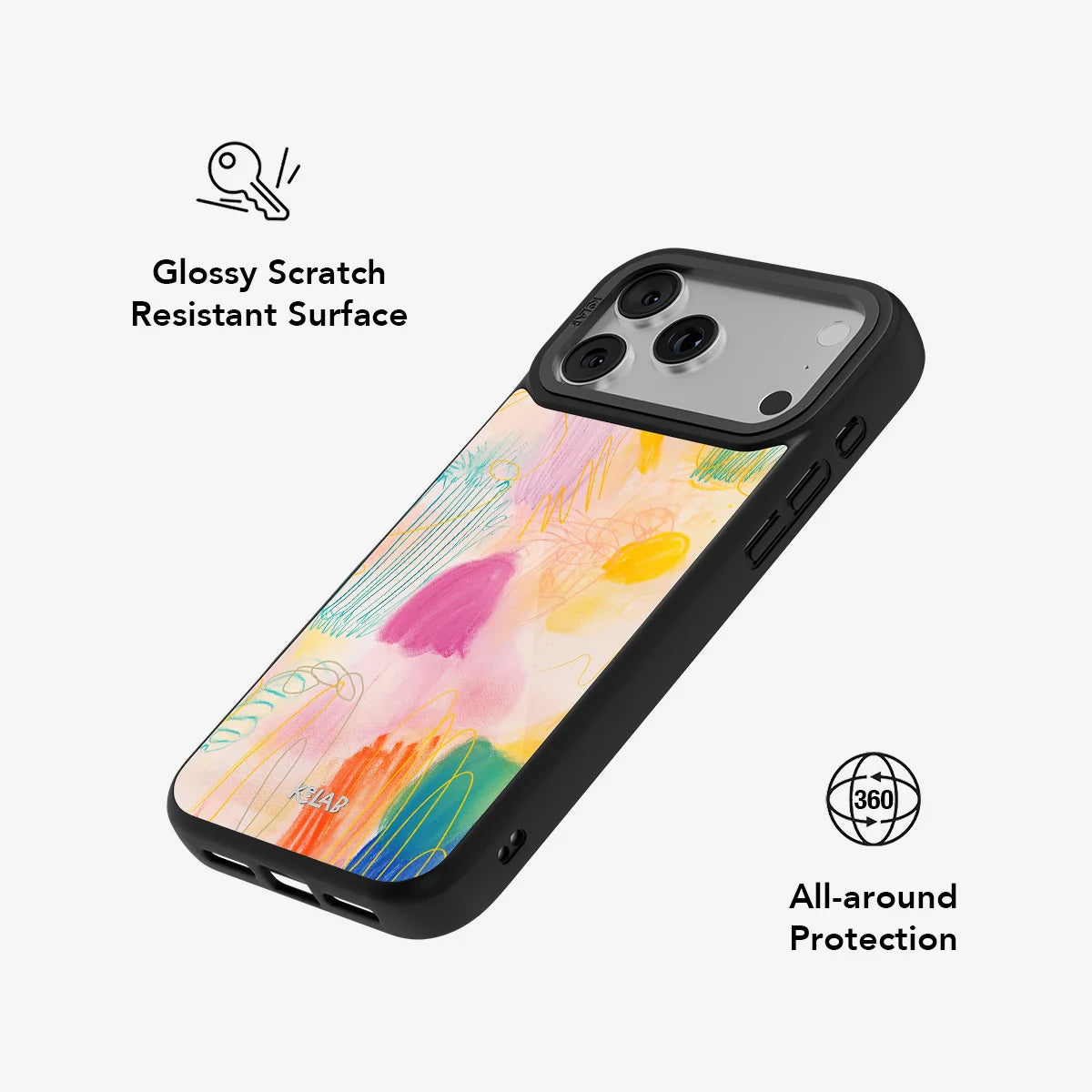 Cloud Scribble | Abstract Art Phone Case