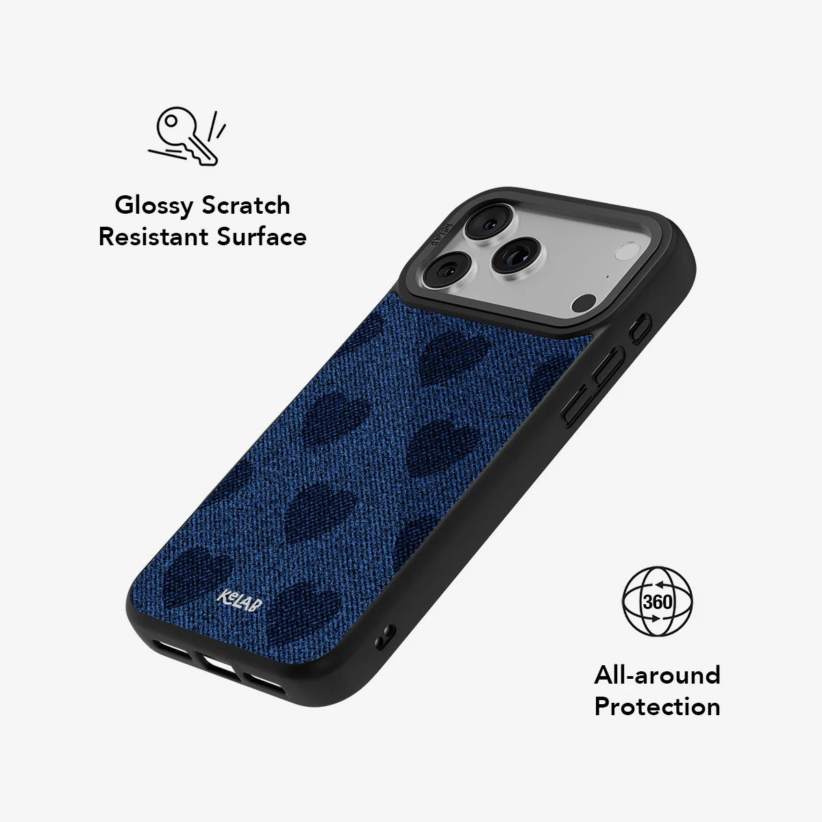 Indigo Crush | Denim Heart Y2K Phone Case