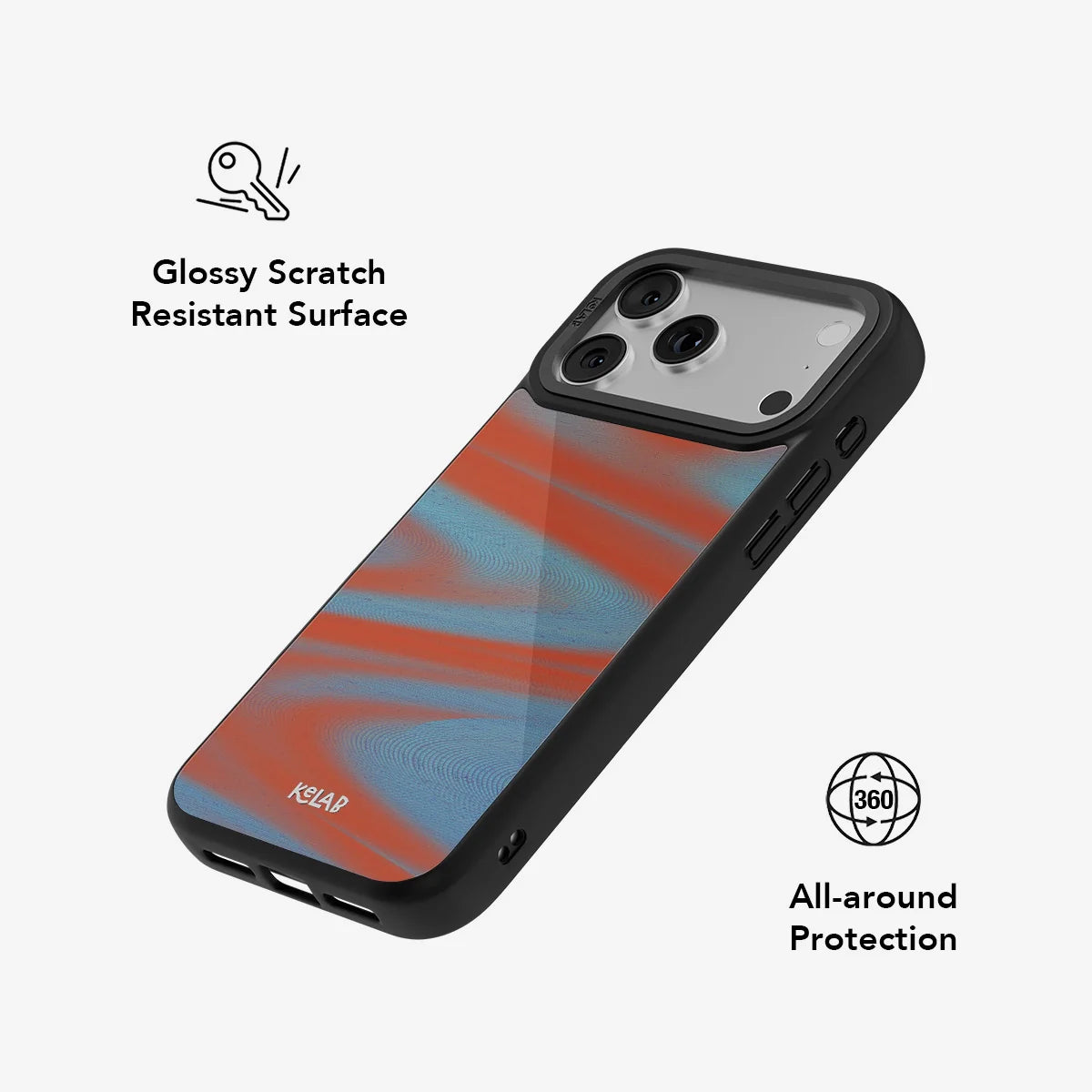 Aalto | Y2K Orange Phone Case with Futuristic Style
