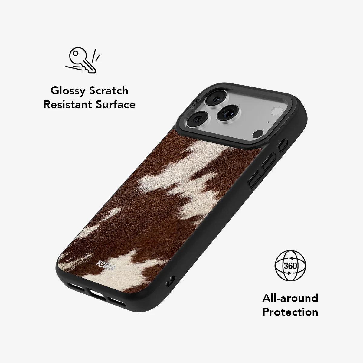 Rodeo Drive | Brown Cow Print Phone Case