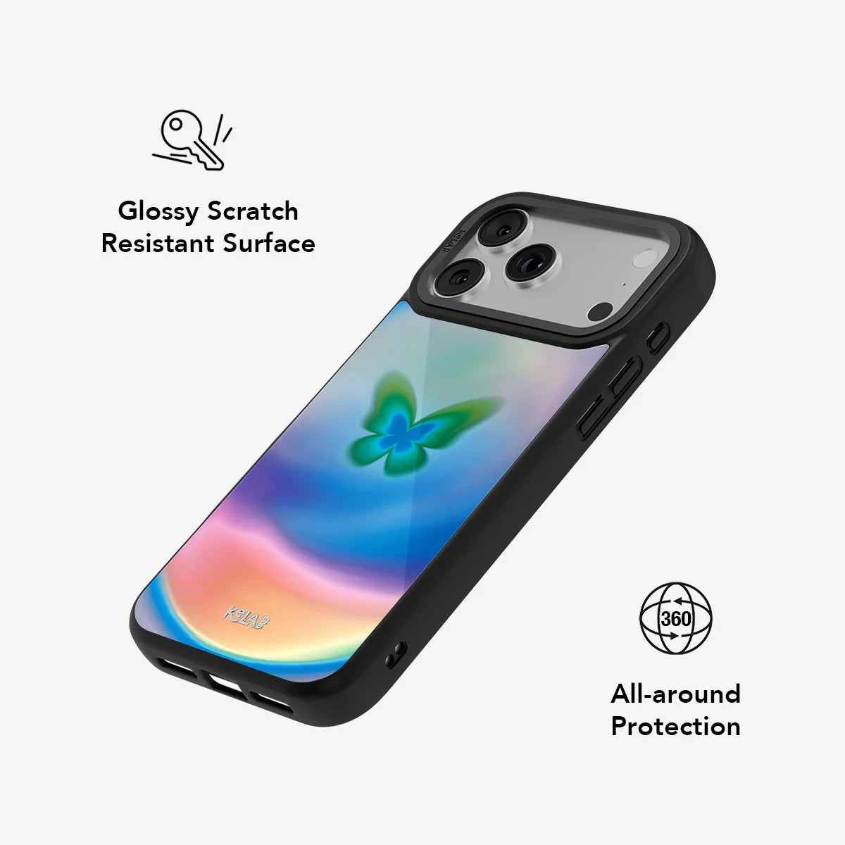 Celestial Wings | Gradient Butterfly Print Phone Case