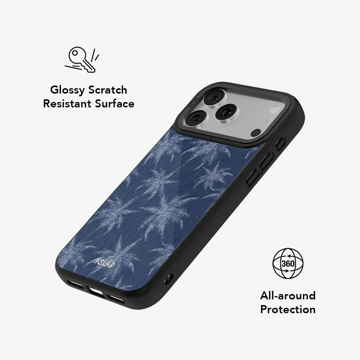 Denim Tree | Denim Blue Patterned Phone Case