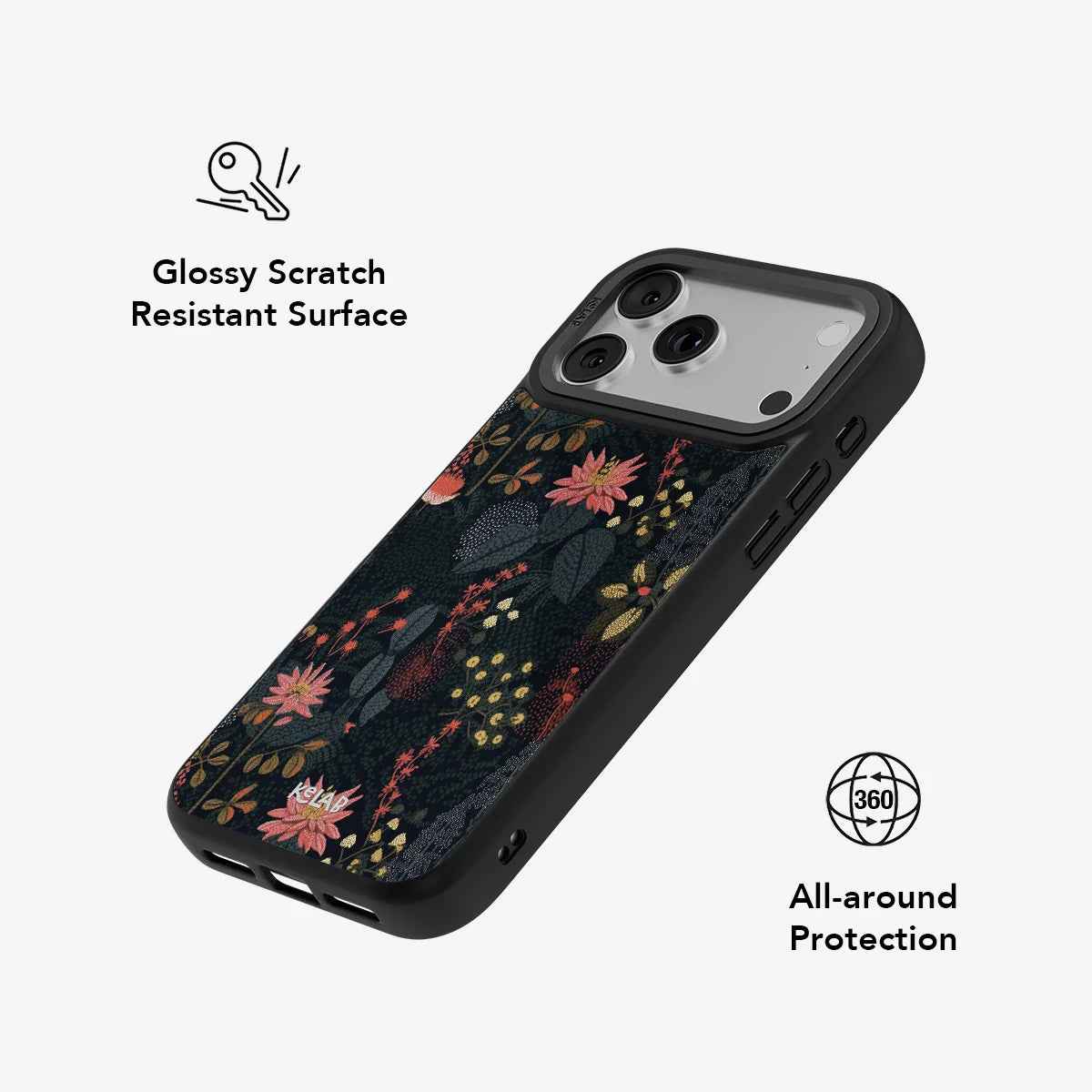 Starlit Botanica | Dark Academia Floral Phone Case