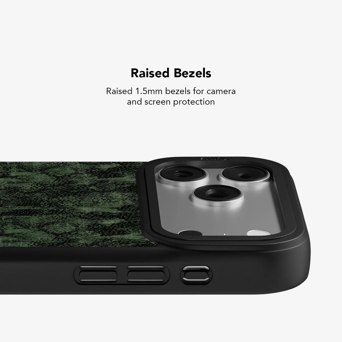 Emerald Python | Textured Olive Snakeskin Phone Case