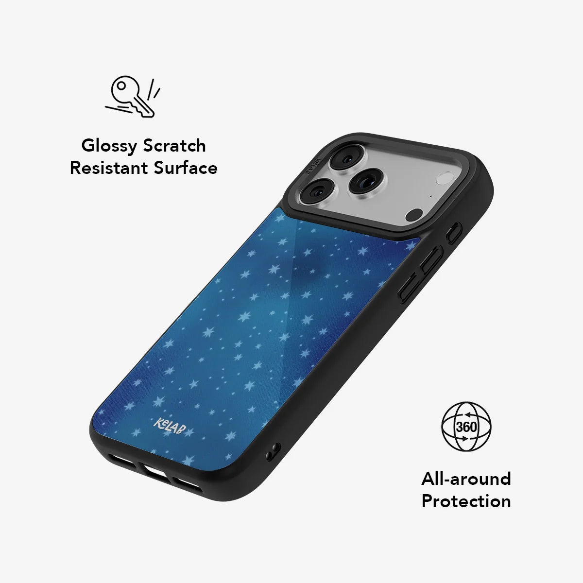 Moon Mist | Starry Midnight Blue Phone Case