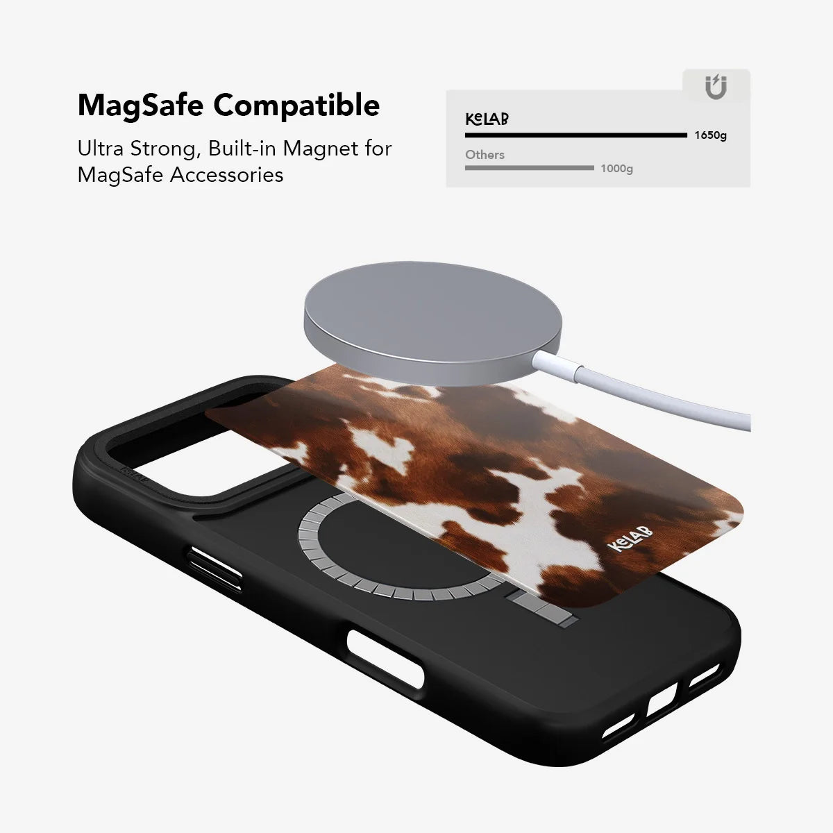 Milk & Mahogany | Brown Cow Print Phone Case