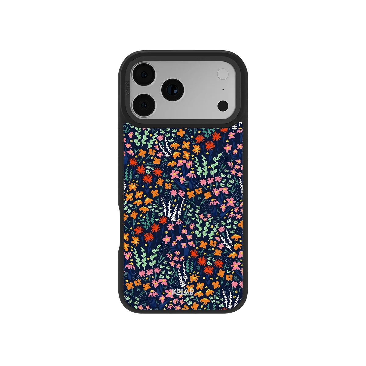 Midnight Meadow | Vibrant Wildflower Navy Phone Case