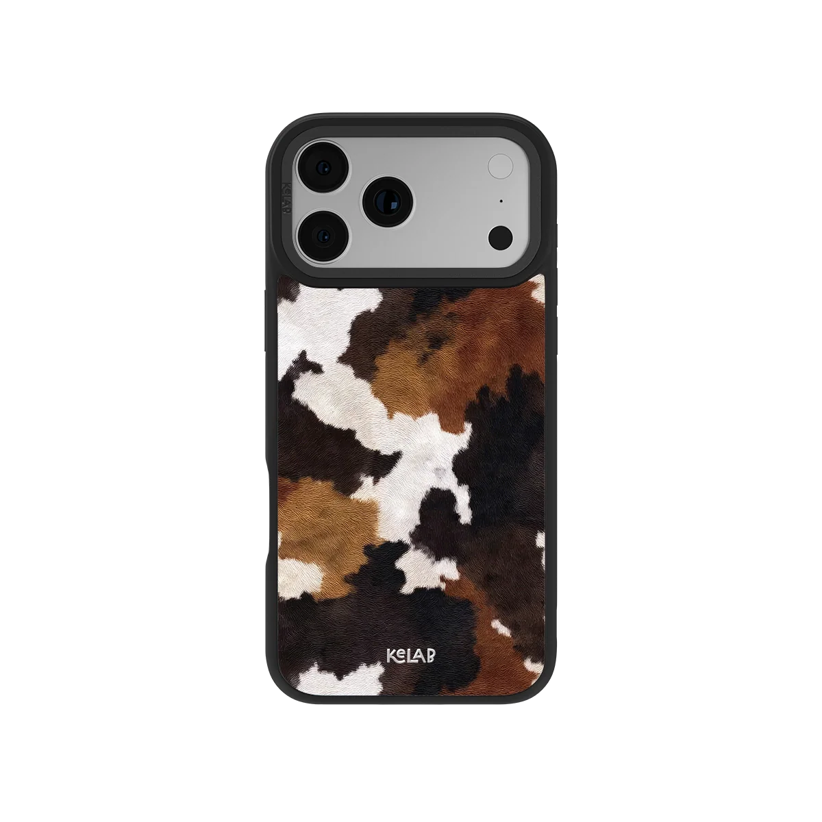 Cattle Drive | Brown and Black Cow Print Phone Case