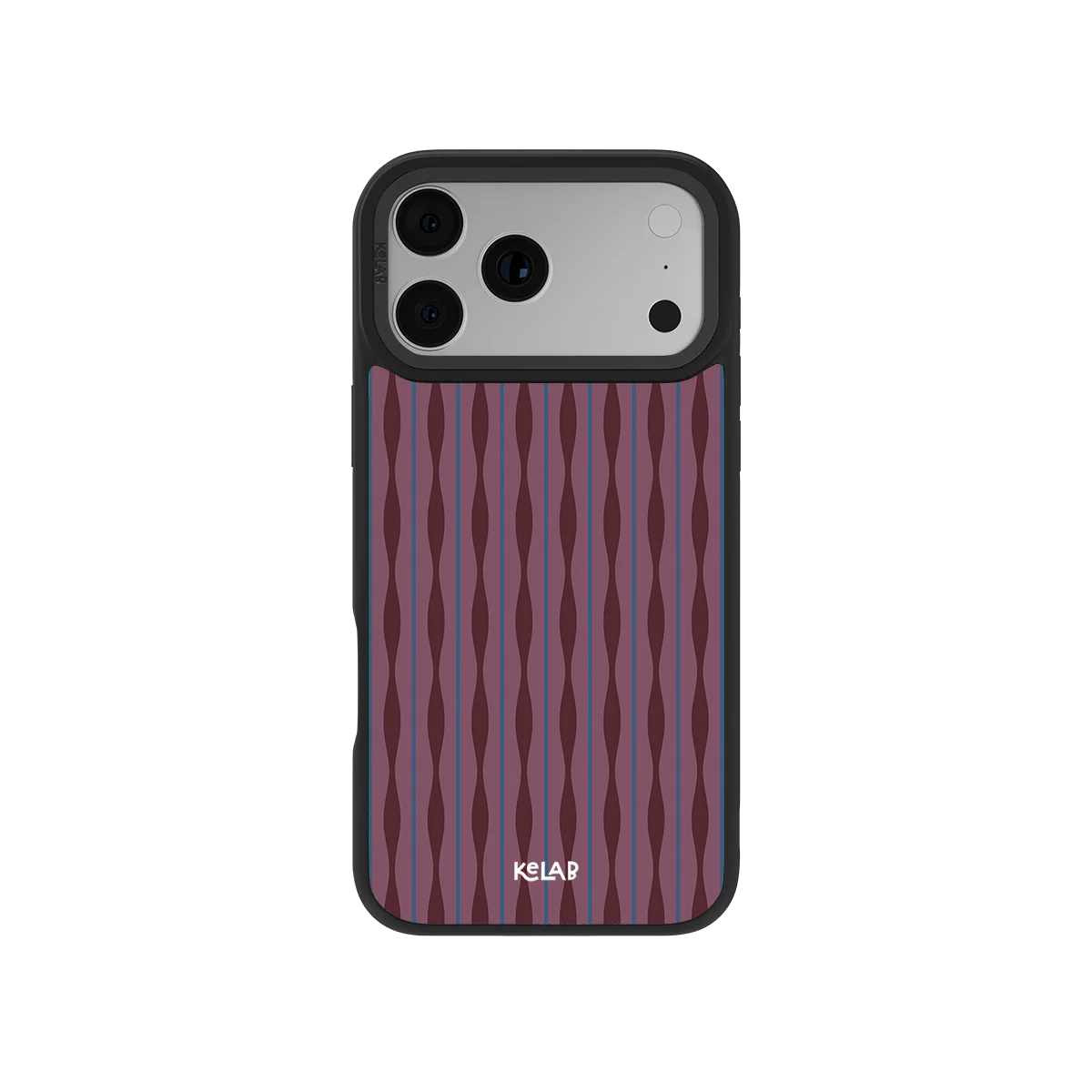 Mulberry | Burgundy Phone Case with Wavy Textured Design