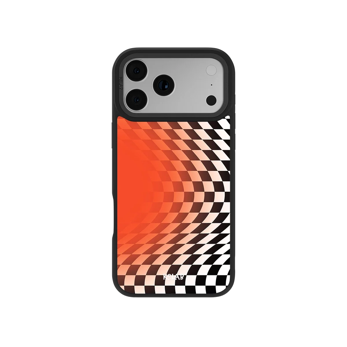 Sunflare | Orange Checkered Phone Case