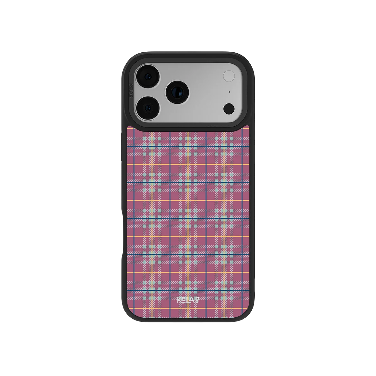 Mullberry Hue | Mauve and Teal Plaid Phone Case