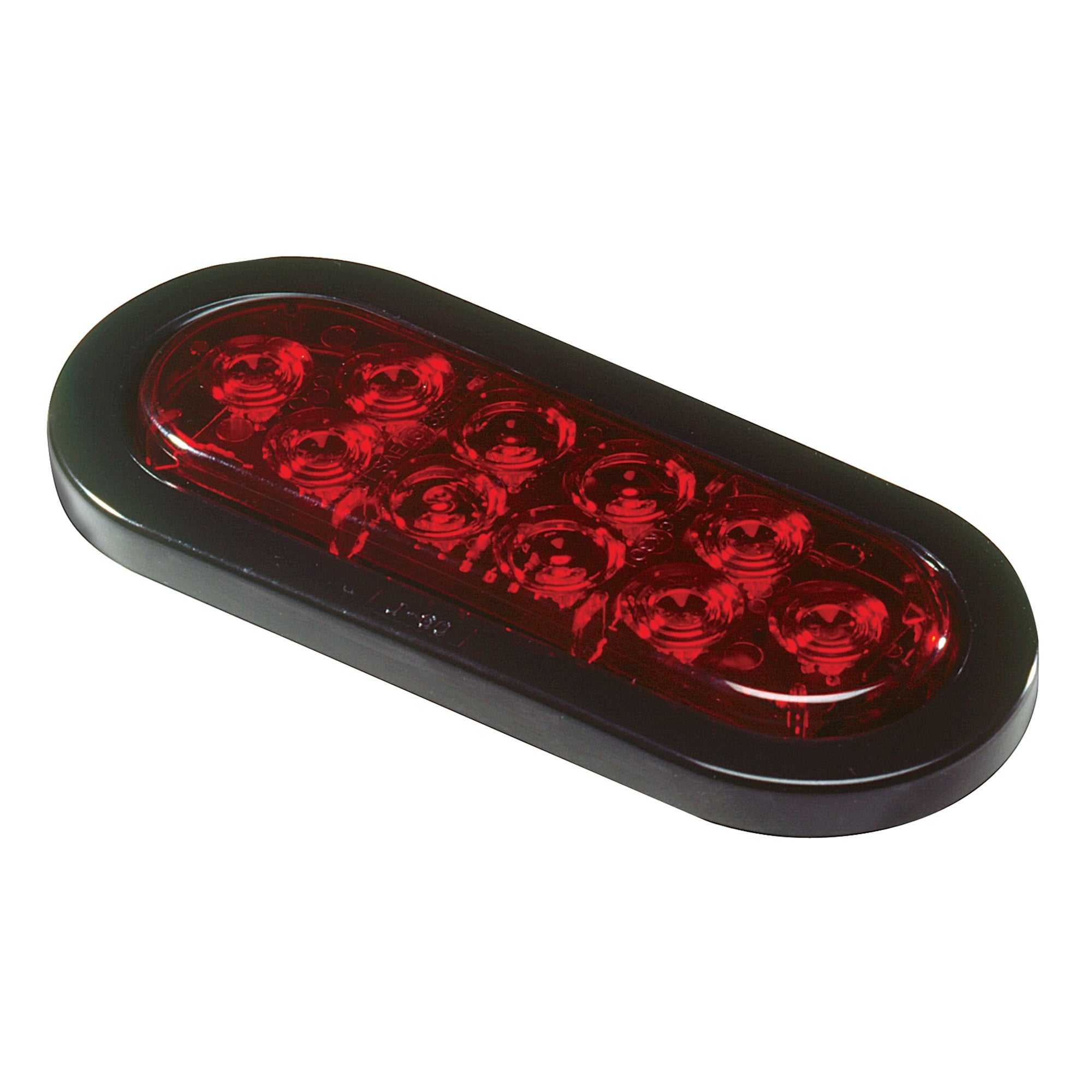 Innovative Lighting 26044037 Oval 6 LED Stop/Turn/Tail Light with Grommet Mount  Red/Red Lens with TK Plug