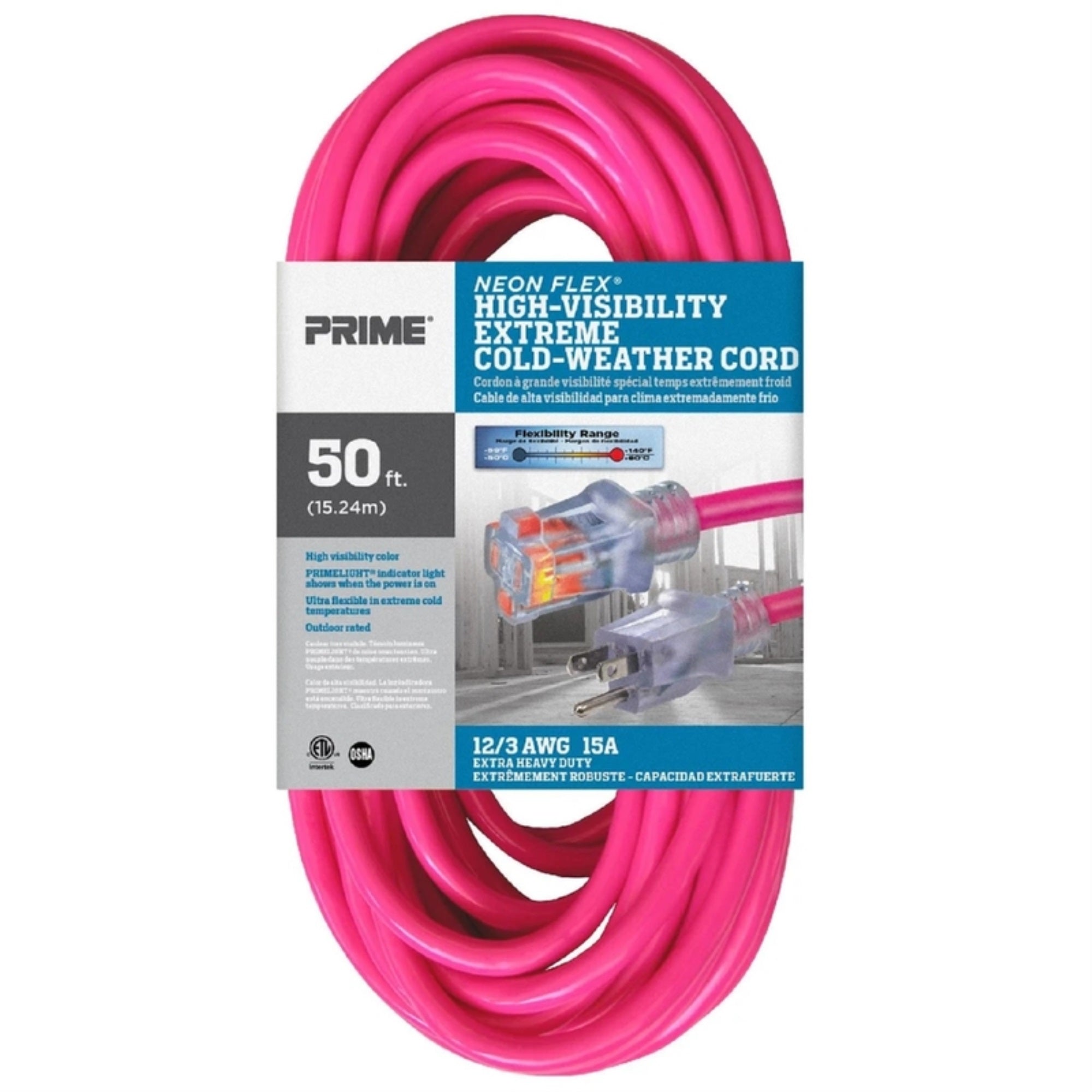 EXTN CORD 12/3 SJTW 50L (Pack of 1)