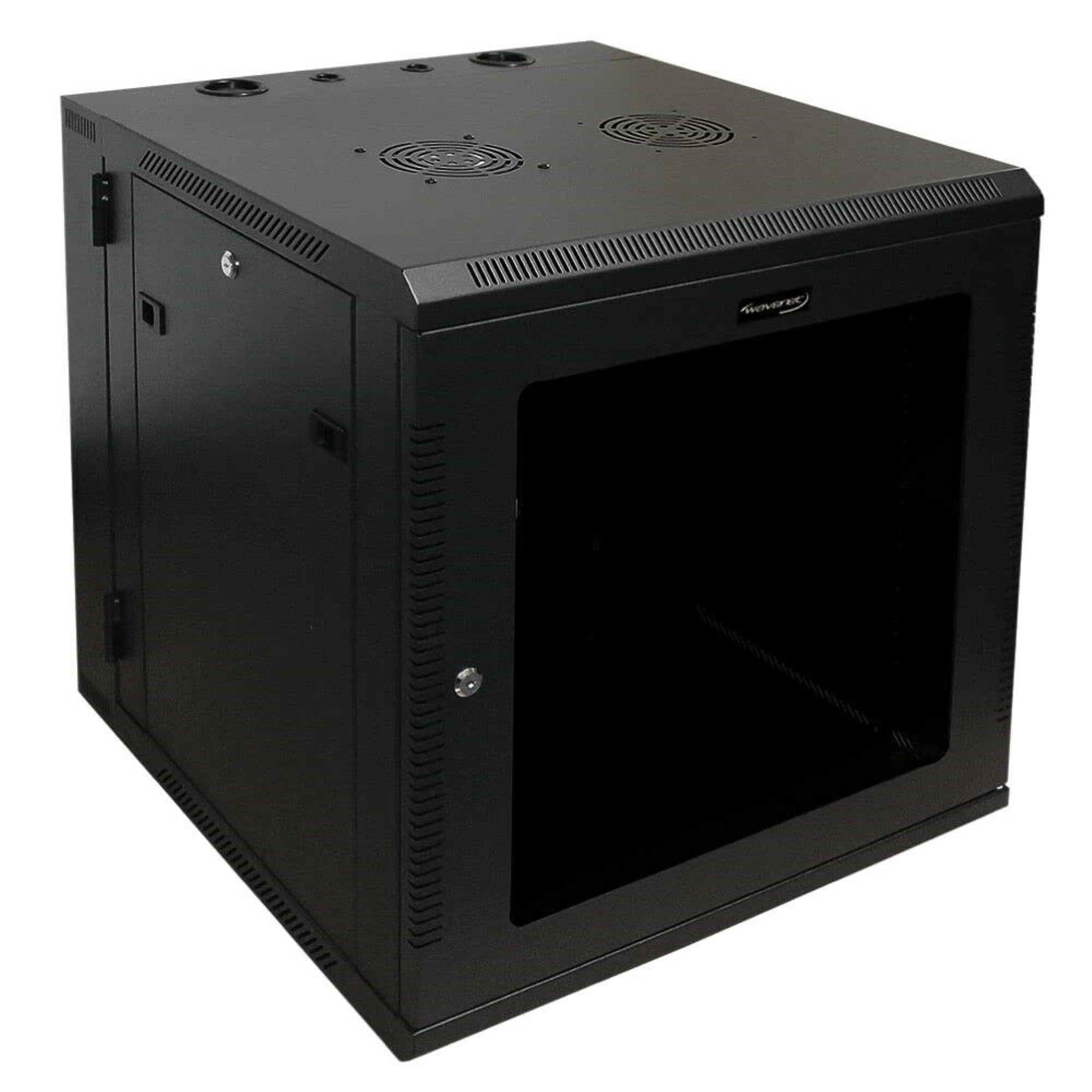 Wavenet 3007N 24 in. 12U Server Wall Mount Cabinet Black
