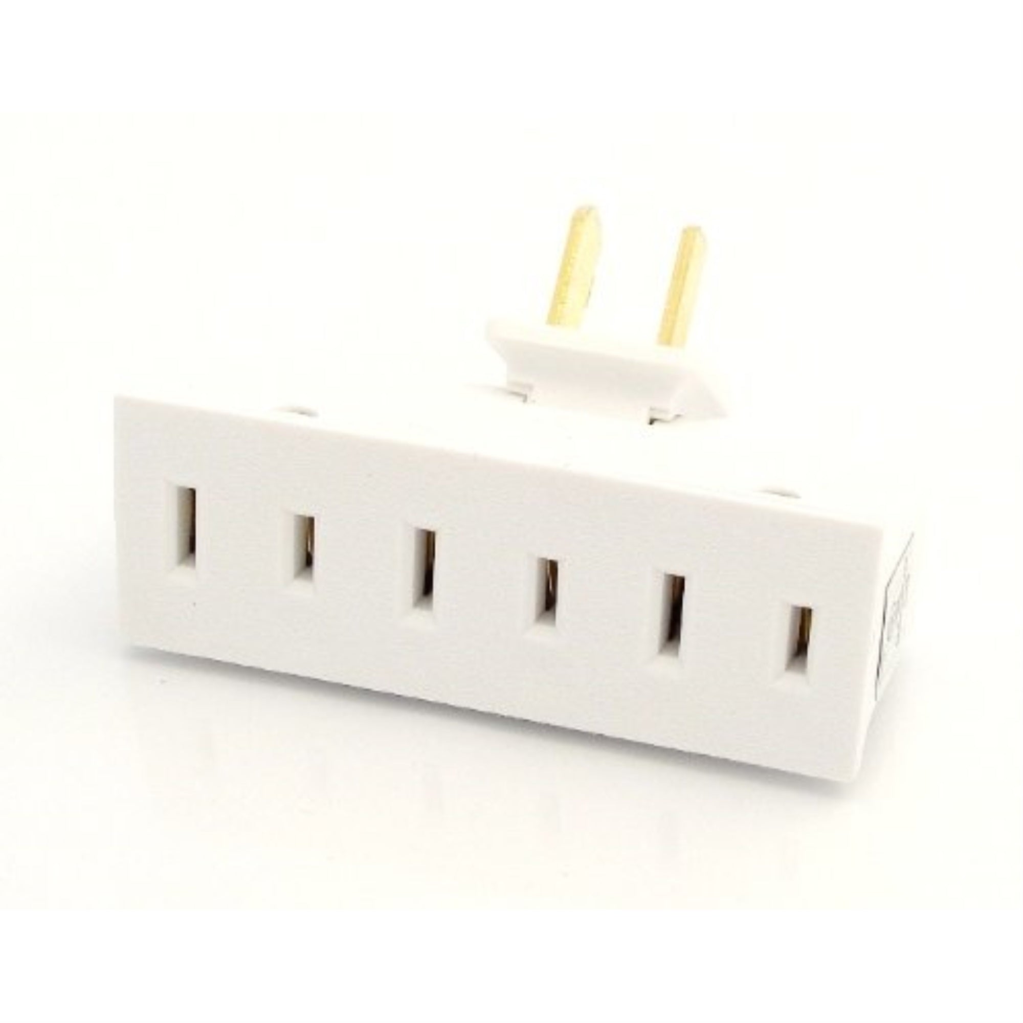 3008653 SWIVEL TAP ADAPTER 125V Leviton NonGrounded 3 outlets Swivel Tap Adapter (Pack of 1)