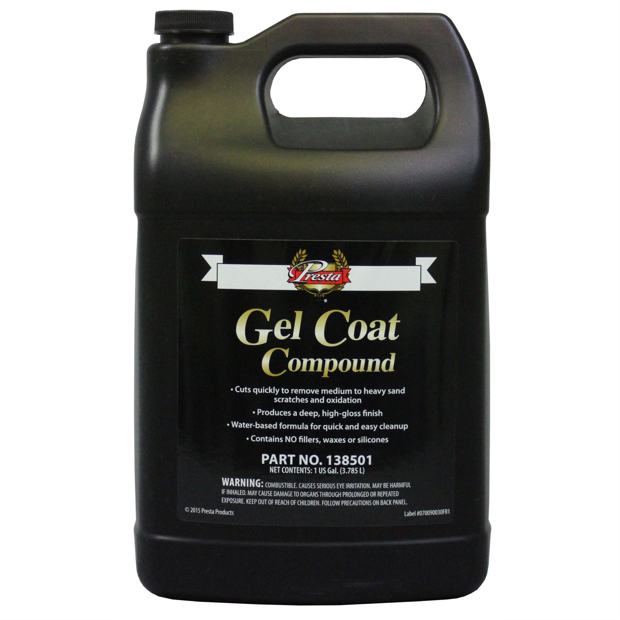 Presta Marine Gelcoat Compound For Marine And Industrial Use, Voc Compliant/Water-Based/Reduces Buffing Time/Removes Oxidation/N,WBAUVB0CBNKVGXH