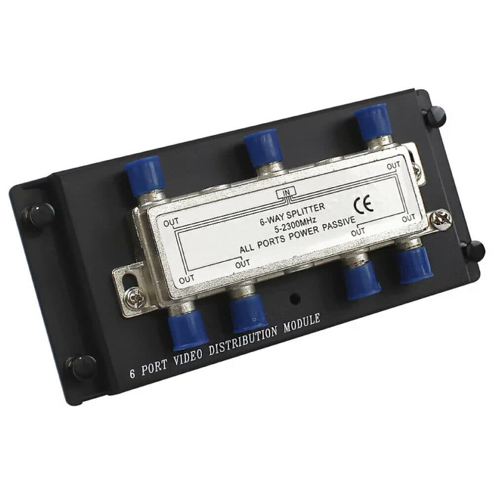 Wavenet 3026N 6Way Coaxial Cable Splitter Module with Plastic Bracket