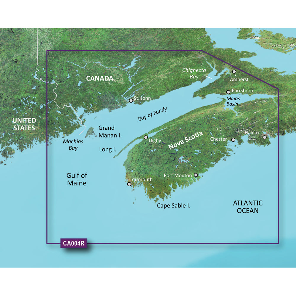 Garmin Bluechart&Reg; G3 Vision&Reg; Hd - Vca004R - Bay Of Fundy - Microsd&Trade;/Sd&Trade;,WBEEAA001342188