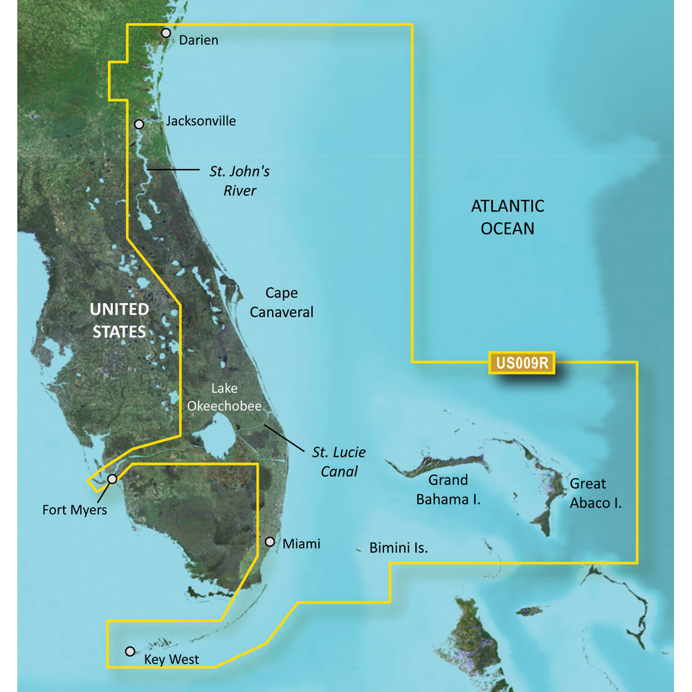 Garmin Bluechart&Reg; G3 Vision&Reg; Hd - Vus009R - Jacksonville - Key West - Microsd&Trade;/Sd&Trade;,WBEEAA001342191