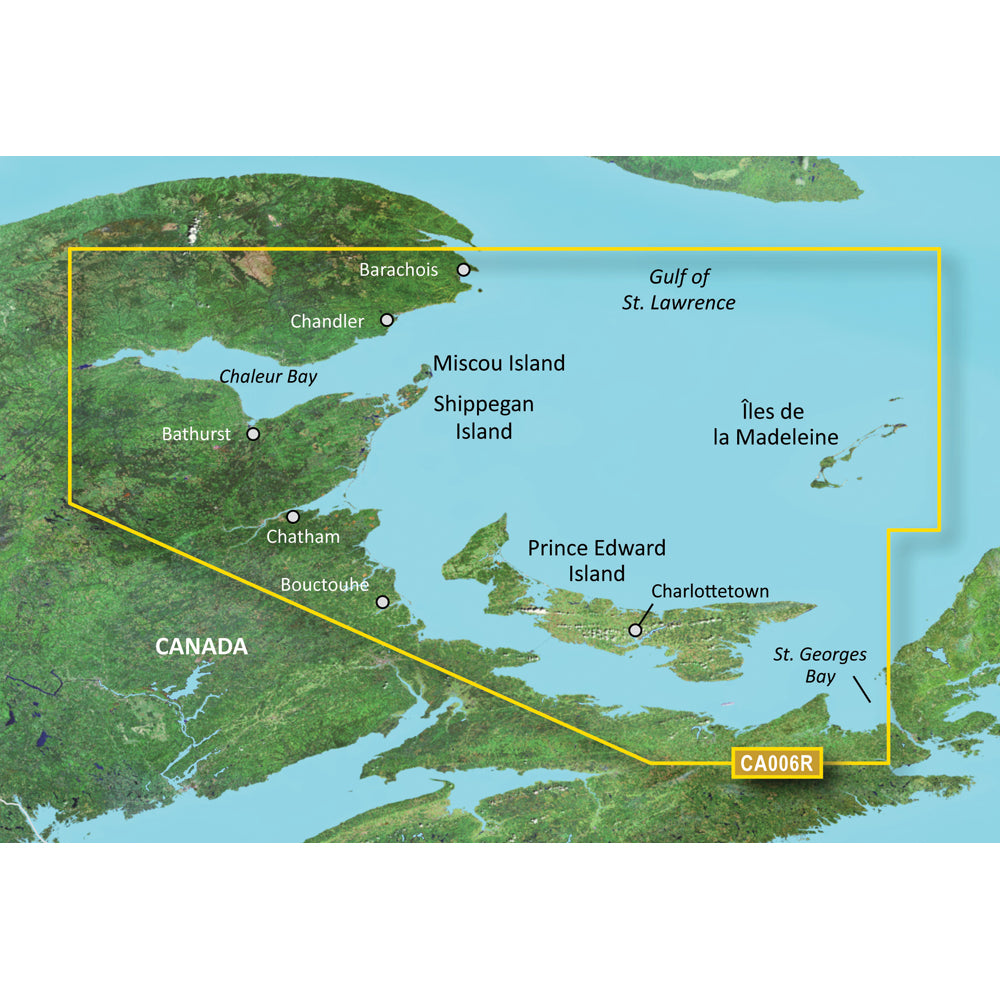 Garmin Bluechart&Reg; G3 Vision&Reg; Hd - Vca006R - P.E.I. To Chaleur Bay - Sd Card,WBEEAA001342192