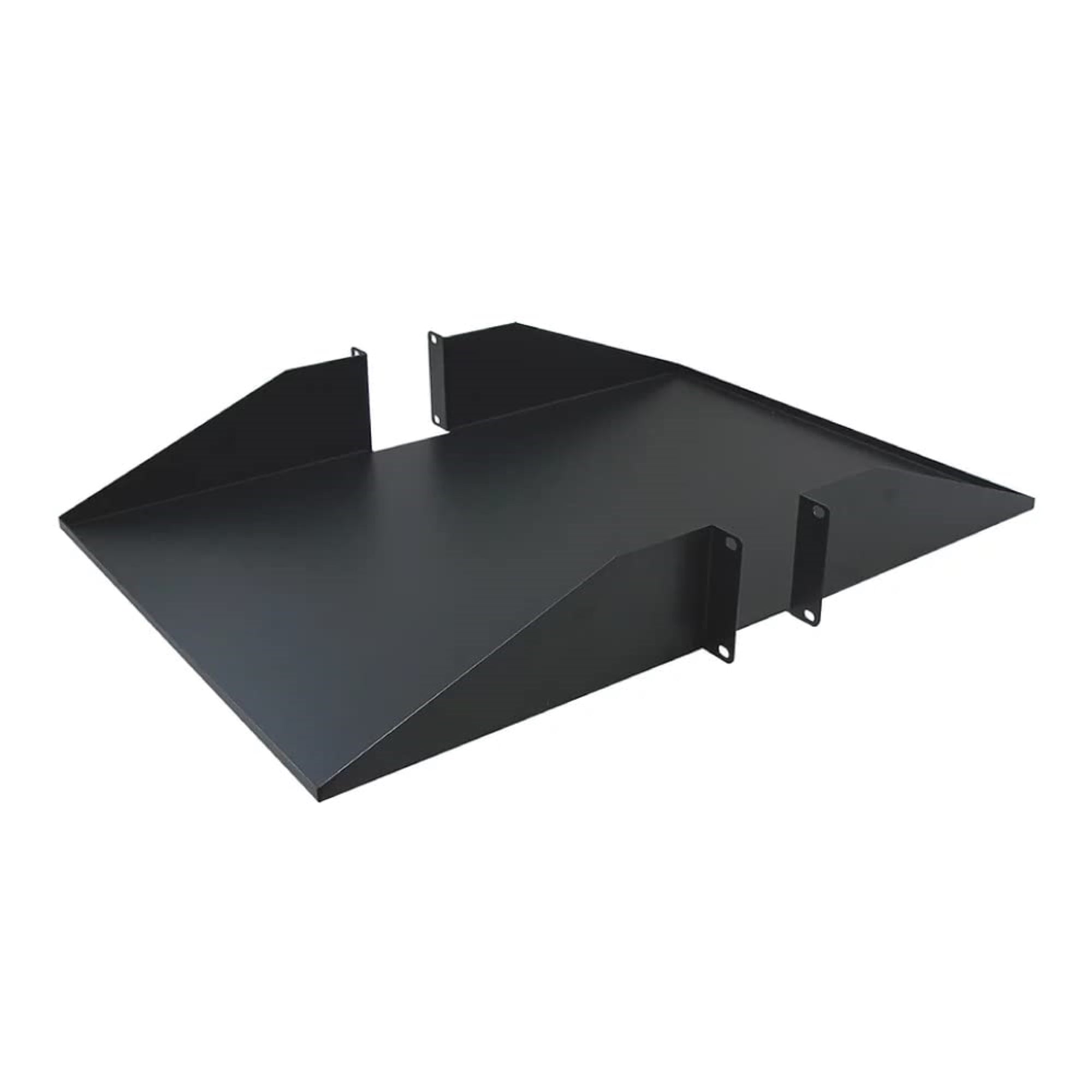 Wavenet 3039N Black Steel Double Sided 2U Rack Mount Cantilever Shelf for 19 in. Network Equipment Rack