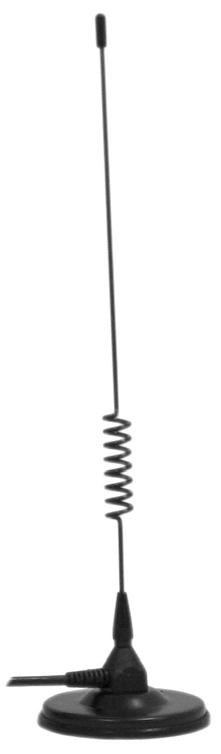 TRACKER- 800 & 1900 MHZ DUAL BAND HIGH PERFORMANCE 3DB GAIN BLACK MAGNETIC MOUNT CELLULAR ANTENNA KIT WITH RG58U COAX CABLE & FM