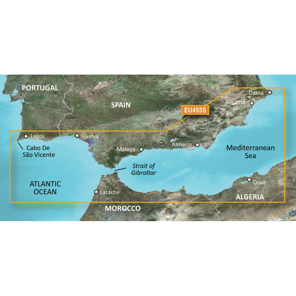 Garmin Bluechart&Reg; G3 Vision&Reg; Hd - Veu455S - Alicante To Cabo De Sao Vicente - Microsd&Trade;/Sd&Trade;,WBEEAB00DR06EUU