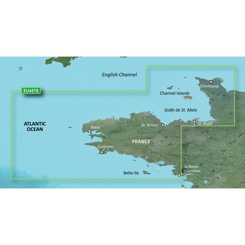 Garmin Bluechart&Reg; G3 Vision&Reg; Hd - Veu457S - Bretagne - Microsd&Trade;/Sd&Trade;,WBEEAA001342218