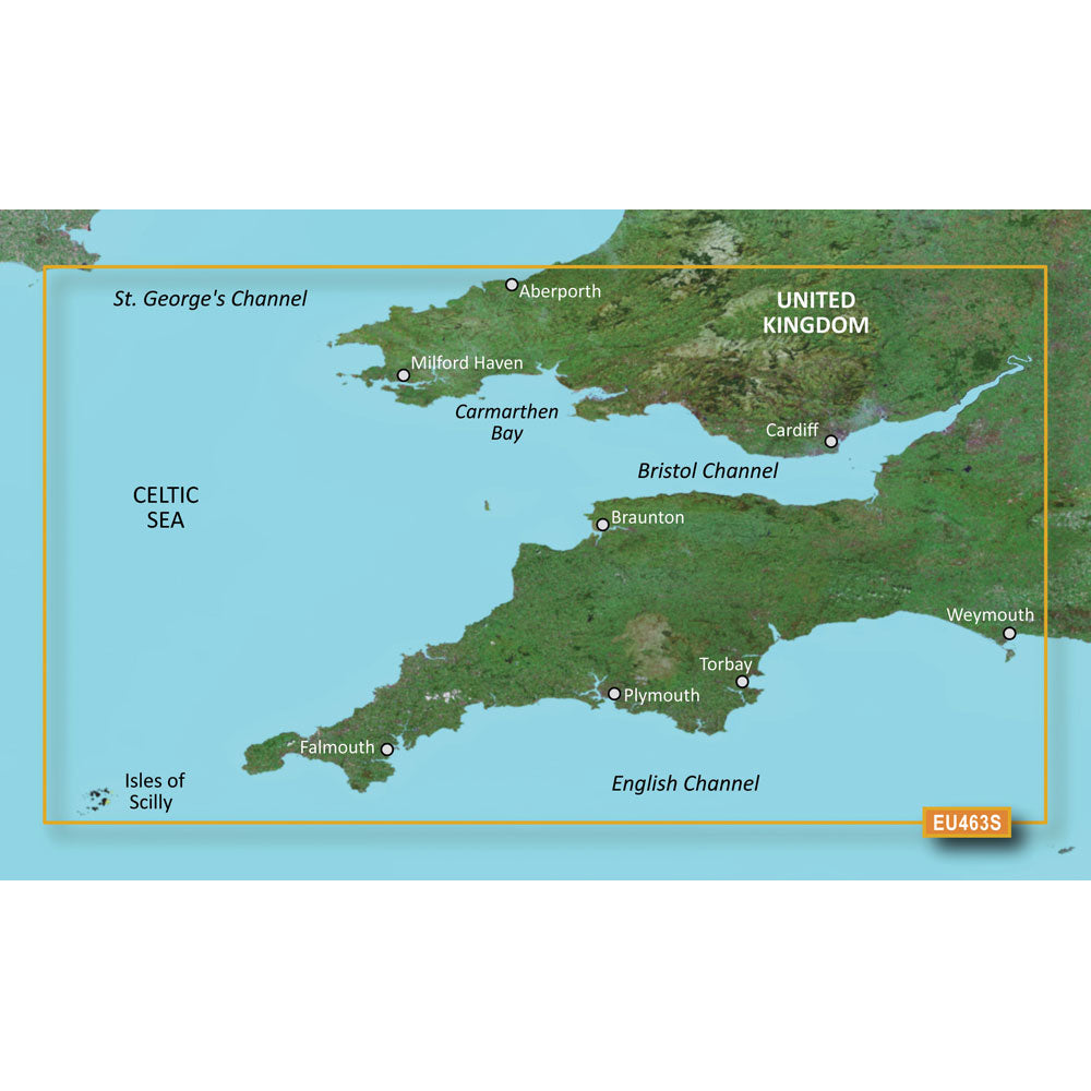 Garmin Bluechart&Reg; G3 Vision&Reg; Hd - Veu463S - Bristol Channel &Amp; England Sw - Microsd&Trade;/Sd&Trade;,WBEEAA001342221