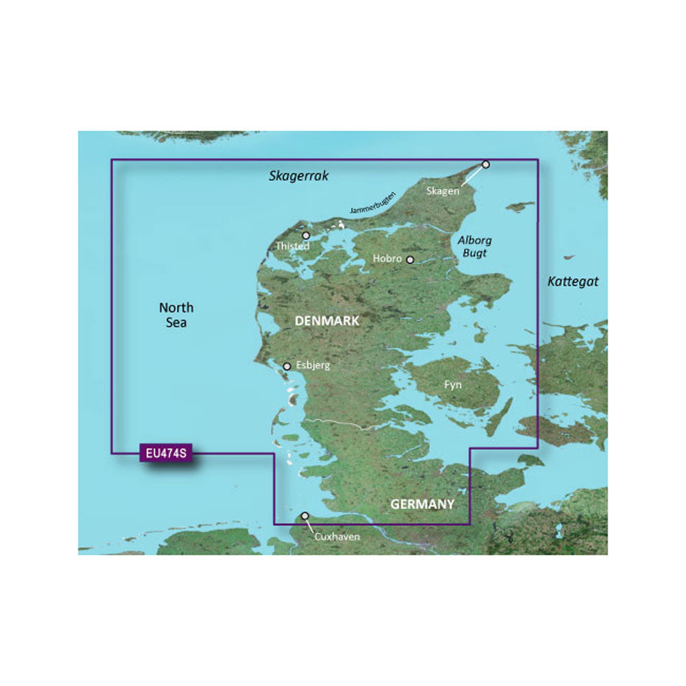 Garmin Bluechart&Reg; G3 Vision&Reg; Hd - Veu474S - Alborg To The Eider - Microsd&Trade;/Sd&Trade;,WBEEAB00X0X8D6W