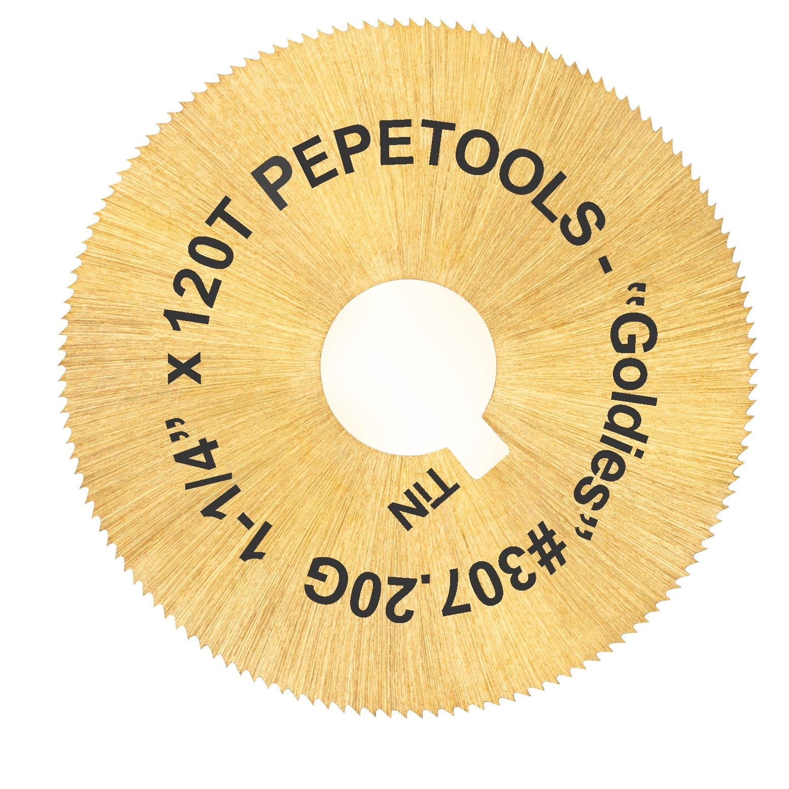 JRM2 Standard Blade TiN Coated "Goldies" 1.25"