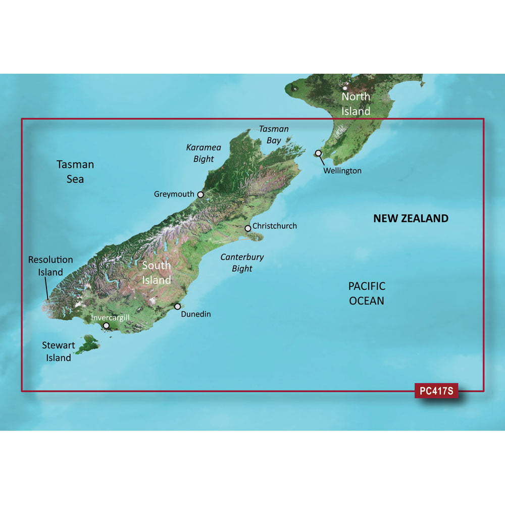 Garmin Bluechart&Reg; G3 Vision&Reg; Hd - Vpc417S - New Zealand South - Microsd&Trade;/Sd&Trade;,WBEEAA001342248