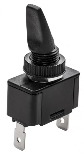 Whitecap S8076C Black Toggle Switch [On/Off]