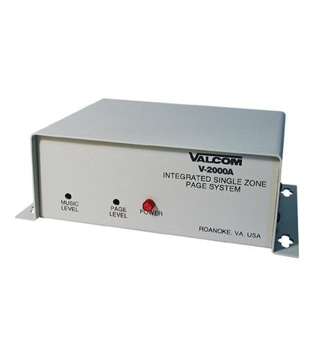 Valcom V 2000A One Way 1 Zone Page Control With Power