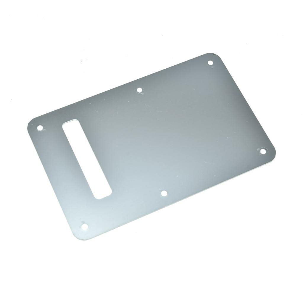 Dopro Aluminum Anodized Modern St Strat Back Plate Tremolo Trem Cavity Cover For American/Mexican Fd Stratocaster Silver