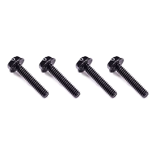 Xspc Radiator 18Mm Screw Set For 15Mm Fans, 6 32 Unc, Black, 16 Pack
