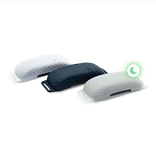 Tractive Gps Cat 4 Collar Attachment X3, Midnight Blue, Glow In The Dark, Snow