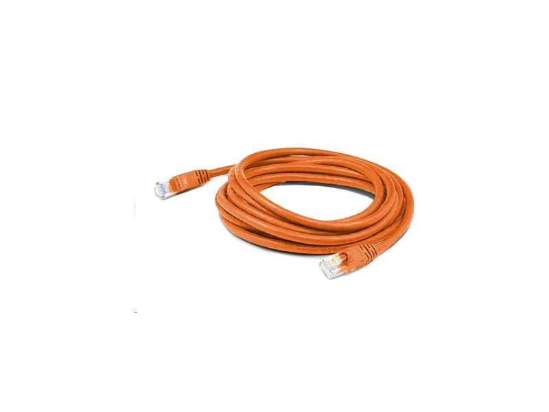 10Ft Orange Cat 6 Pvc Ethernet Cable Snagless Bubble Boot Rj-45 M/M