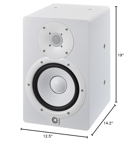 Yamaha Hs7I Studio Monitor With Mounting Points And Screws, White
