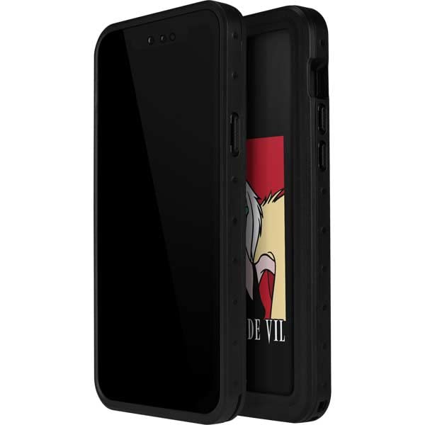 Skinit Waterproof Phone Case iPhone 13 Mini Disney Cruella de Vil Black
