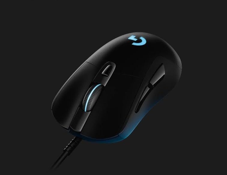 Logitech G403 Hero 25K Gaming Mouse Lightsync Rgb Lightweight 87G+10G Optional Braided Cable 25 600 Dpi Rubber Side Grips