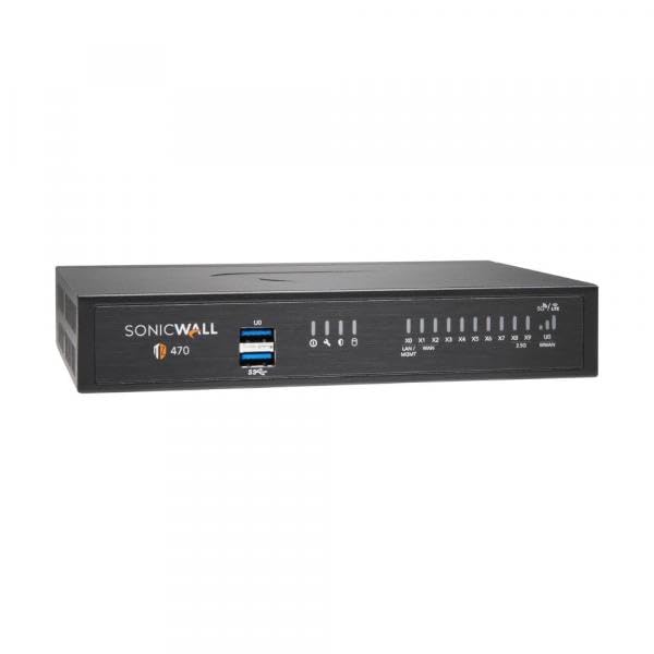 Sonicwall Tz470 Network Security Appliance (02-Ssc-2829) | Next-Generation Firewall | Zero-Touch Deployment | 8X 1Gbe Ports, 2X