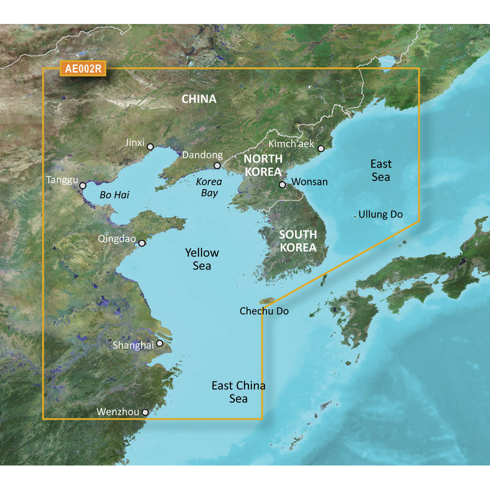 Garmin Bluechart&Reg; G3 Vision&Reg; Hd - Vae002R - Yellow Sea - Microsd&Trade;/Sd&Trade;,WBEEAA001342251
