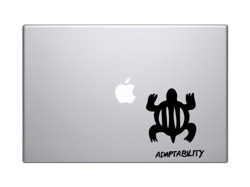 Adinkra Akan #7 - Adaptability African Sign Symbology - 5 inch Black Vinyl Decal Sticker for Cars, Laptops, and Windows - Durabl