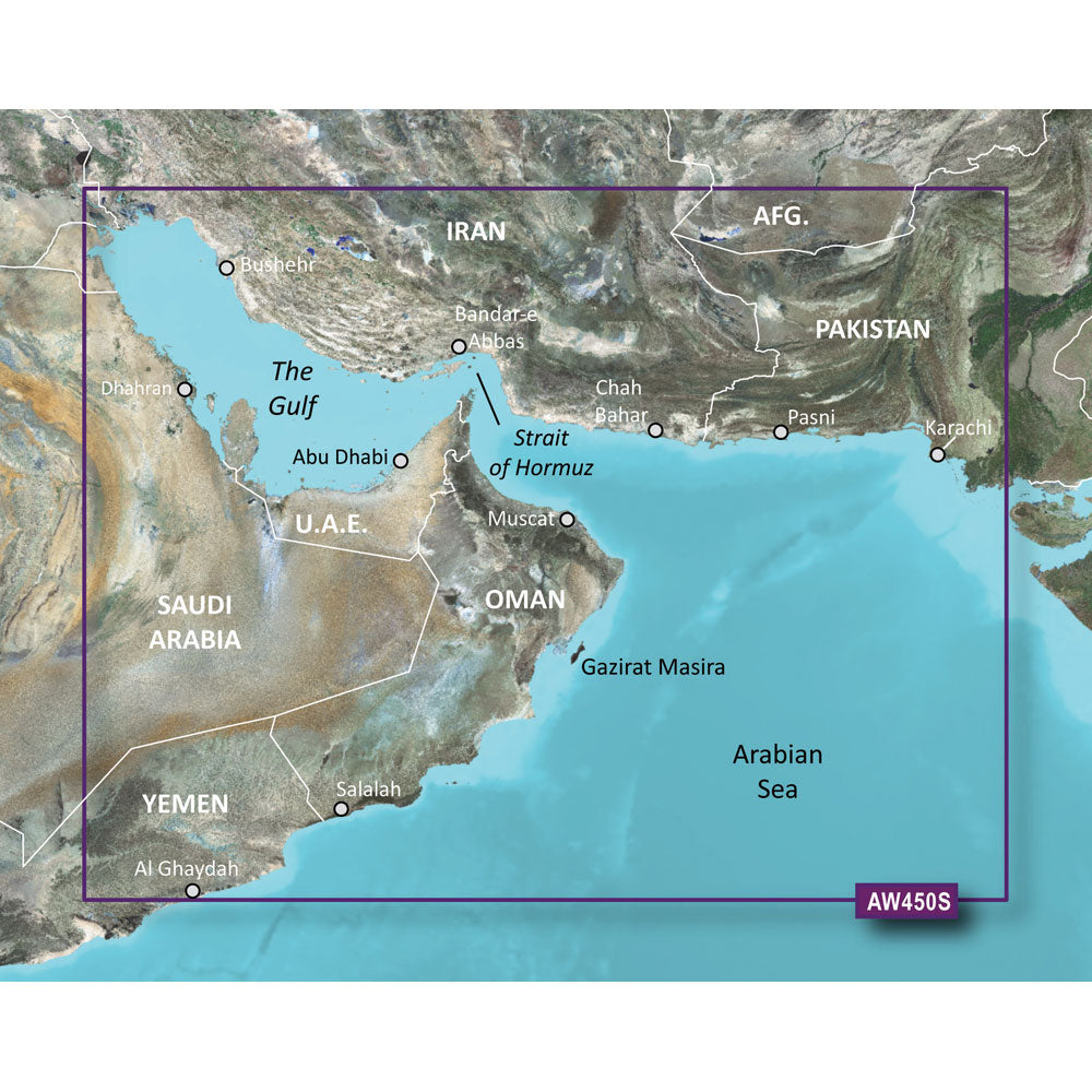 Garmin Bluechart&Reg; G3 Vision&Reg; Hd - Vaw450S - The Gulf - Microsd&Trade;/Sd&Trade;,WBEEAA001342256