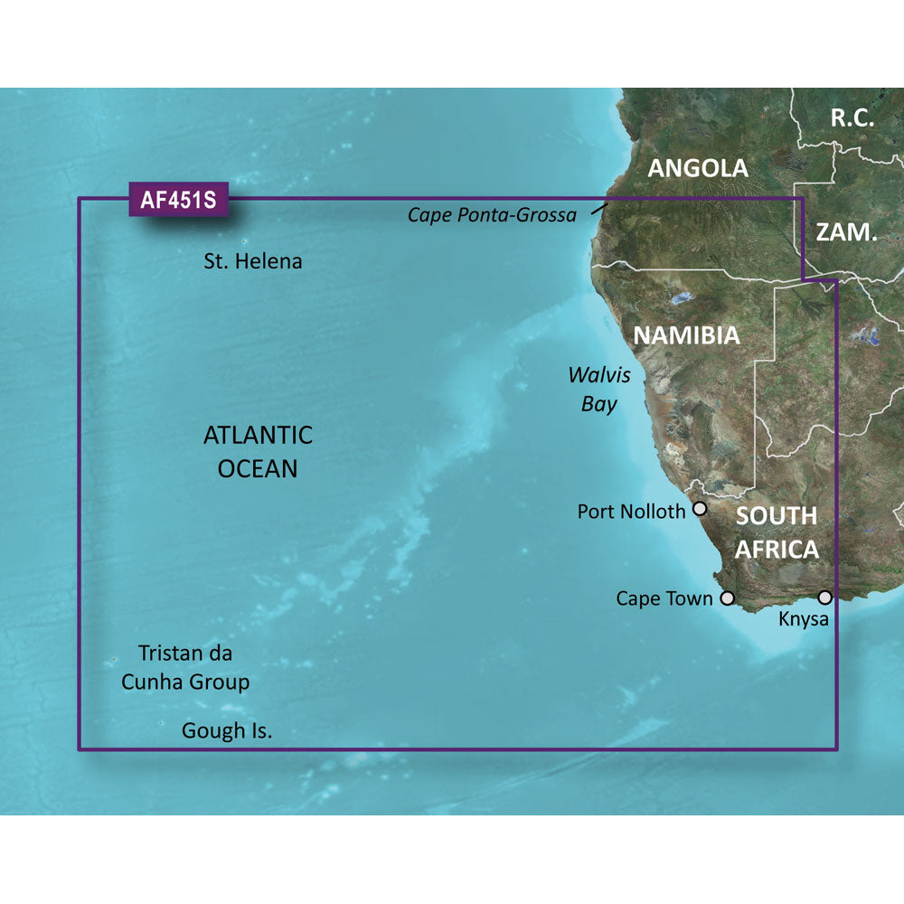 Garmin Bluechart&Reg; G3 Vision&Reg; Hd - Vaf451S - Namibia - Knysna, Sa - Microsd&Trade;/Sd&Trade;,WBEEAA001342257
