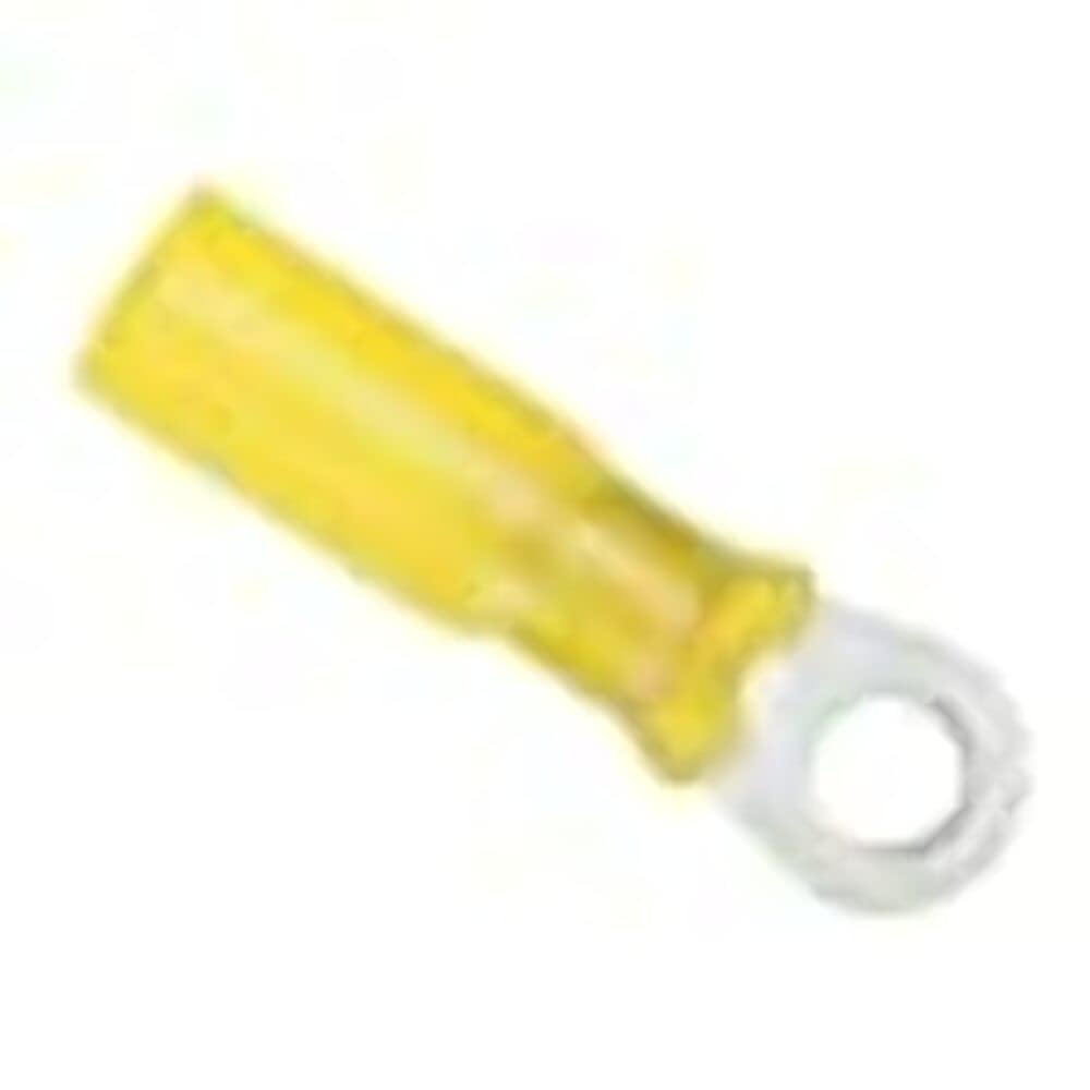 Ancor 12 10G 1/4 100Pc Yel Rng Heat Shrink Connector Yellow