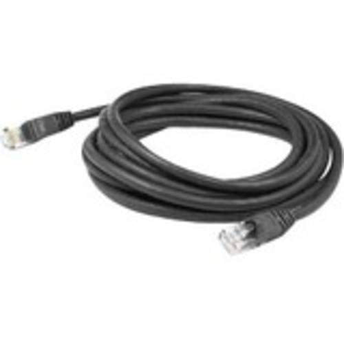 25Ft Black Cat 6 Pvc Ethernet Cable Snagless Bubble Boot Rj-45 M/M