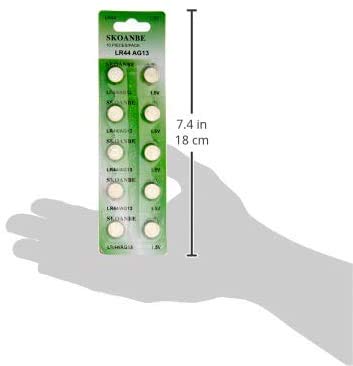 Skoanbe 20Pcs Ag13 Lr44 A76 Sr44 303 357 1.5V Button Coin Cell Battery